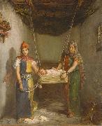 Theodore Chasseriau Scene in the Jewish Quarter of Constantine USA oil painting artist